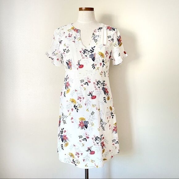 Lucky Brand White Floral Mini summer dress - Picture 2 of 7